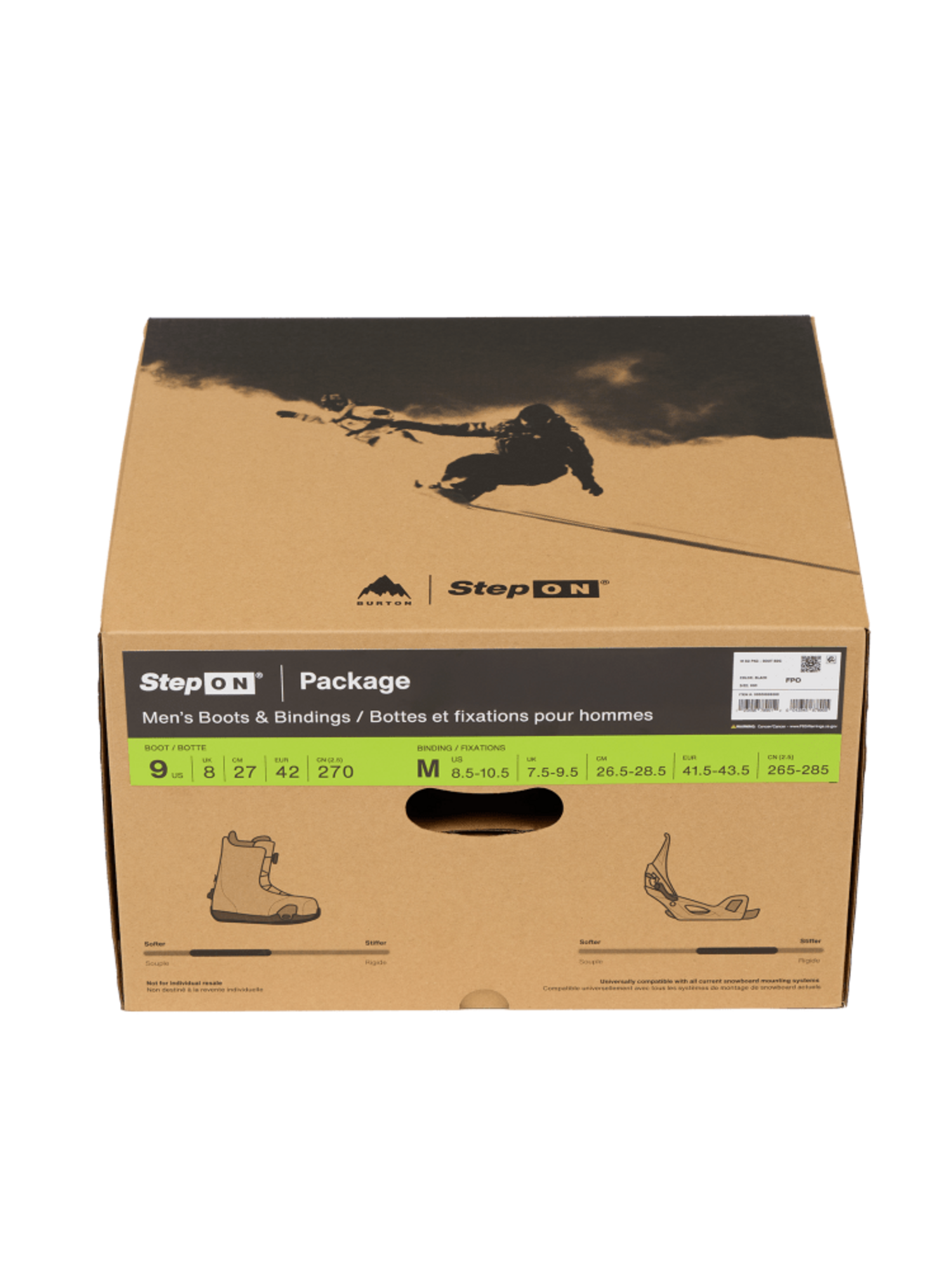 Burton Mens Step On Package (Boot/Binding) | Black - The Choice Shop