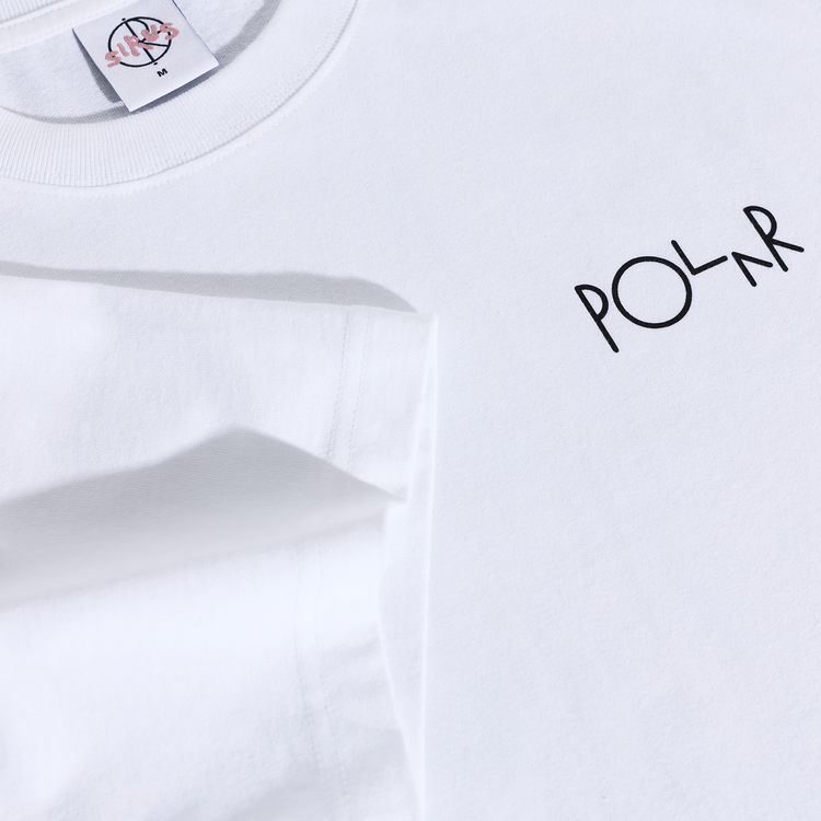 Polar Fill Logo Tee Searching for Peace | White