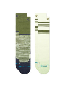 Stance Backside Mid Poly 2 Pack Snowboard Socks | Green