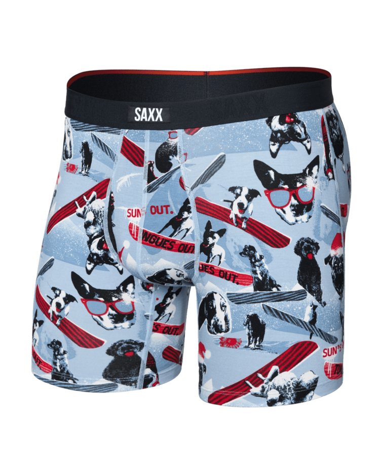 Saxx Vibe Xtra Soft Comfort Boxer Brief Fly | Winter Dogs Of Saxx-Blue