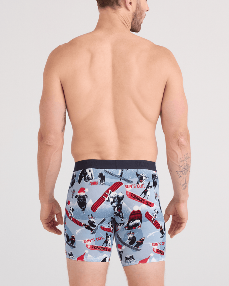 Saxx Vibe Xtra Soft Comfort Boxer Brief Fly | Winter Dogs Of Saxx-Blue