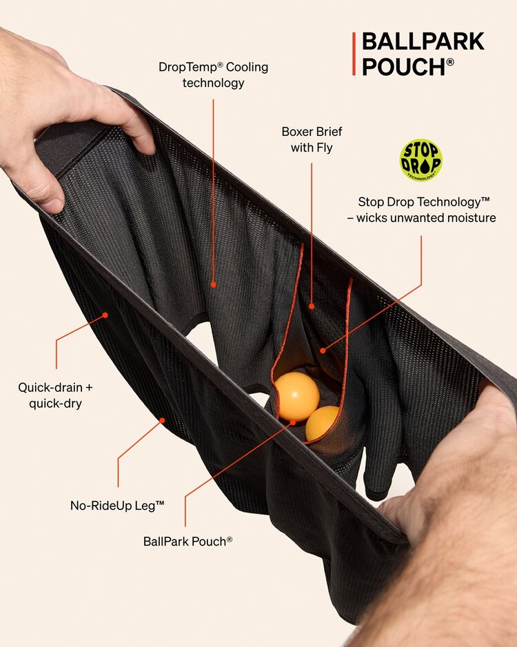 Saxx Saxx Quest Quick-Dry Mesh Boxer Brief Fly | Winter Angler-Blue