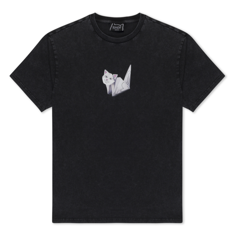 Ripndip T-Shirt Origami | Black Vntg Wash
