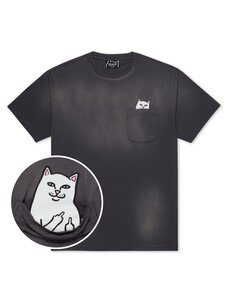 Ripndip Pocket T-Shirt Lord Nermal | Charcoal Vtg Wsh