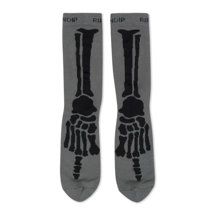 Ripndip Ripndip High Socks Skelly Nerm | Charcoal