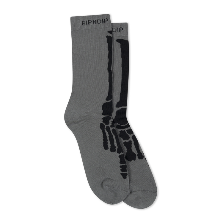 Ripndip High Socks Skelly Nerm | Charcoal