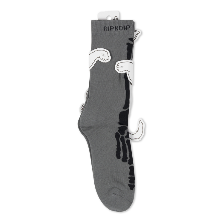 Ripndip High Socks Skelly Nerm | Charcoal