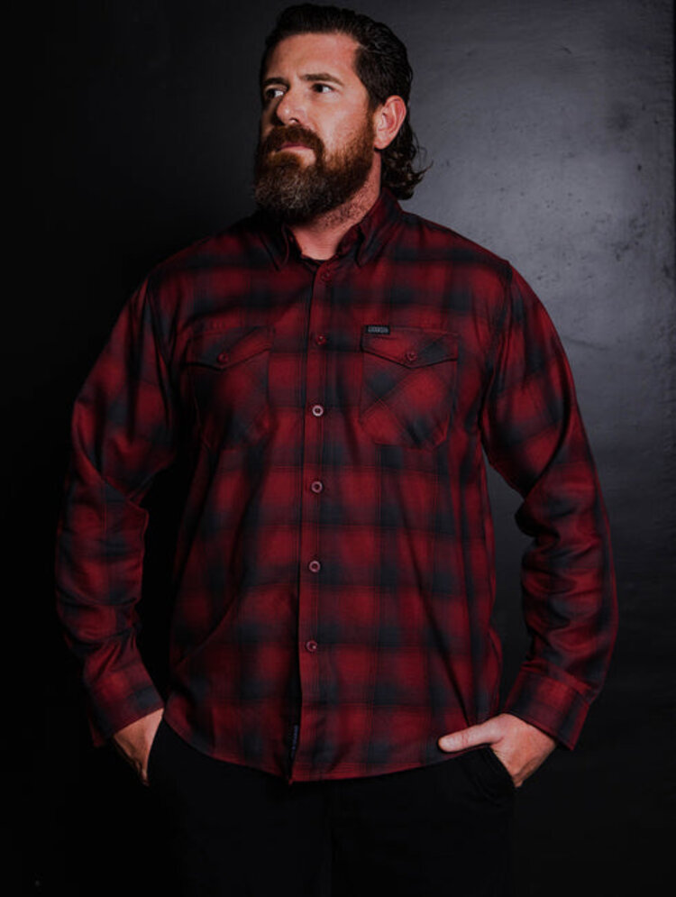 Dixxon Dixxon Rioja Flannel | Red/Grey