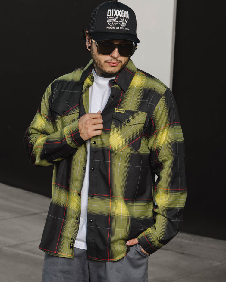 Dixxon Christian Hosoi Flannel | Yellow/Black
