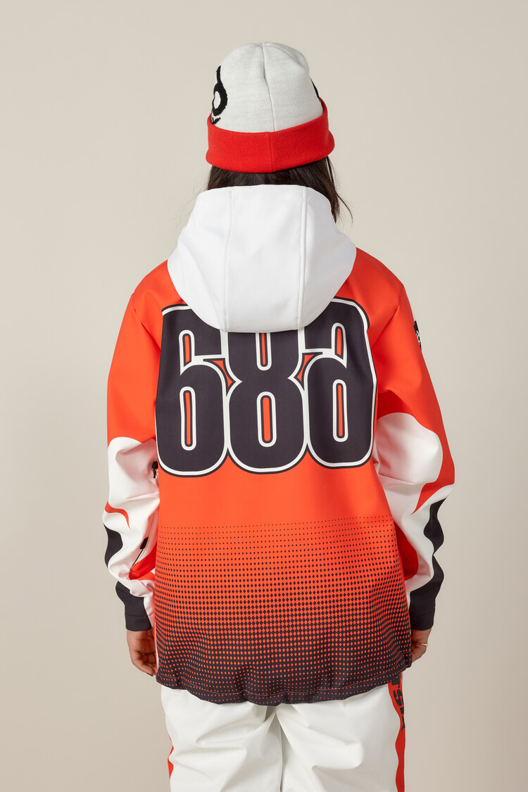 686 Technical Apparel Women's Fox Racing Women's 97 WP Hoody | Fox Flare Colorblock