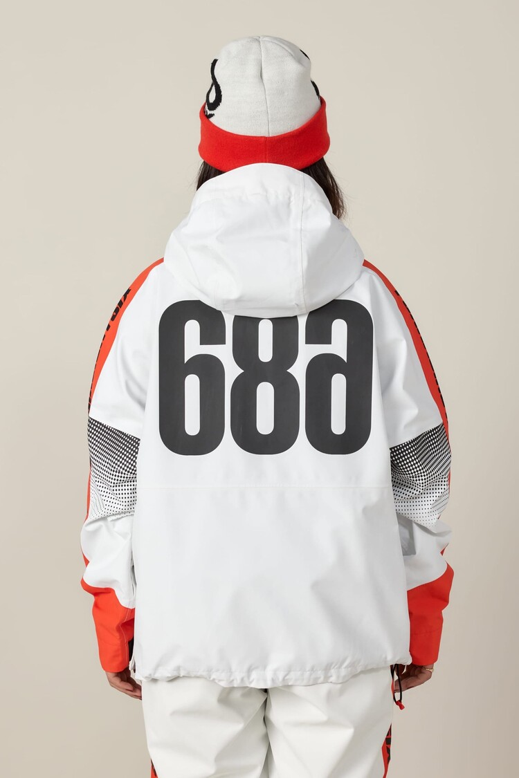 686 Technical Apparel Women's 686 Fox Racing Women's Anorak | Fox Flare Colorblock