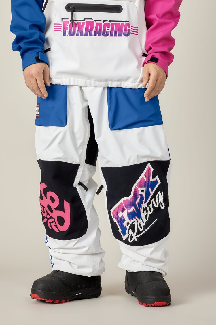 686 Technical Apparel 686 Fox Racing Shell Pant | Fox White Colorblock