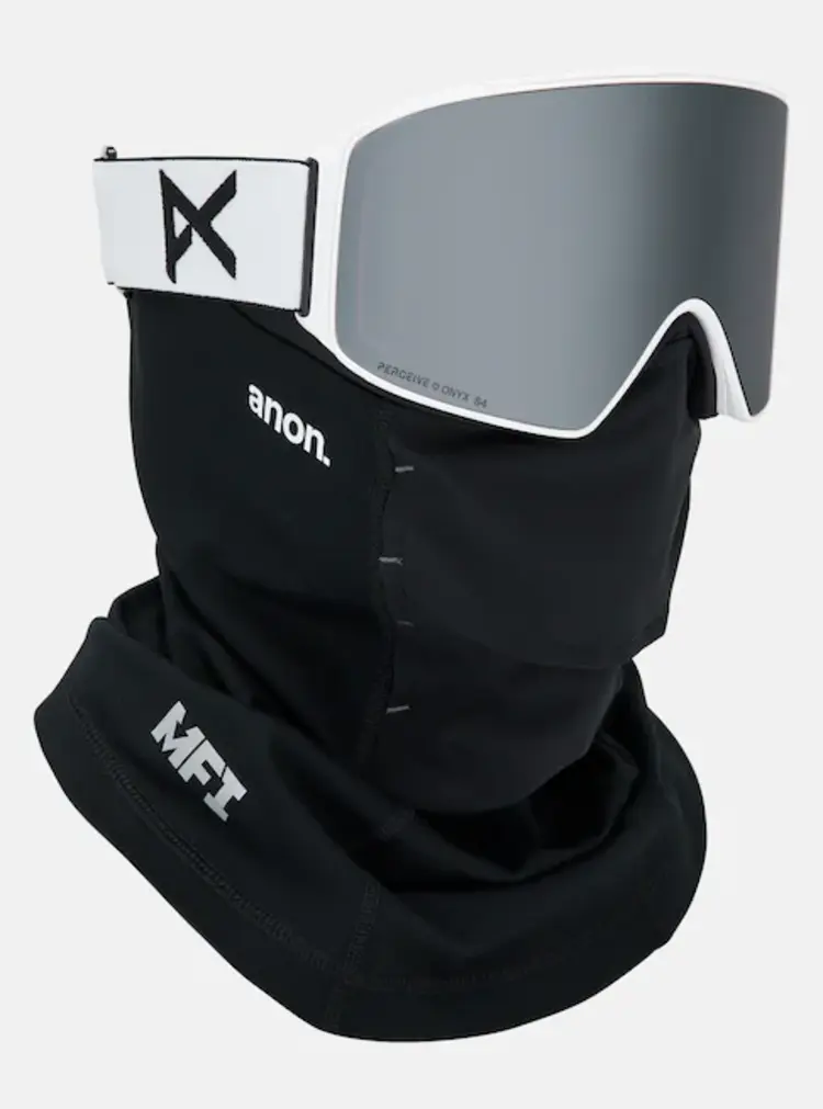 Anon M4 Goggles Cylindrical Bonus Lens MFI Face Mask | White / Perceive Sunny Onyx
