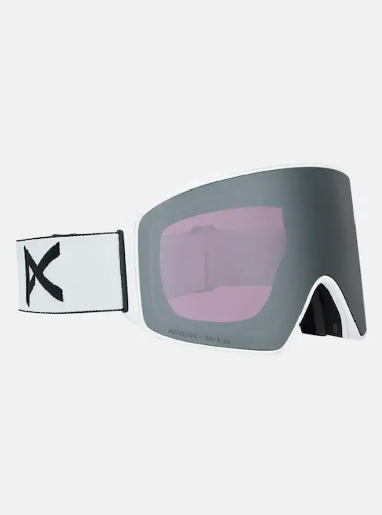 Anon M4 Goggles Cylindrical Bonus Lens MFI Face Mask | White / Perceive Sunny Onyx