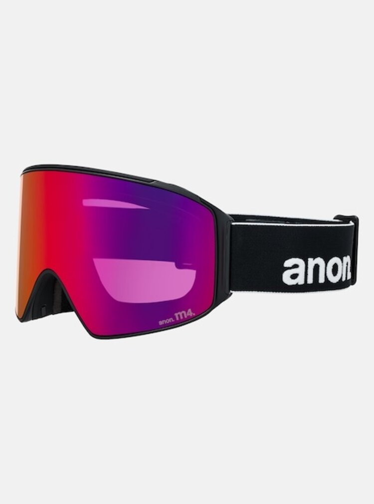 Anon M4 Goggles Cylindrical Bonus Lens MFI Face Mask | Black / Perceive Sunny Red