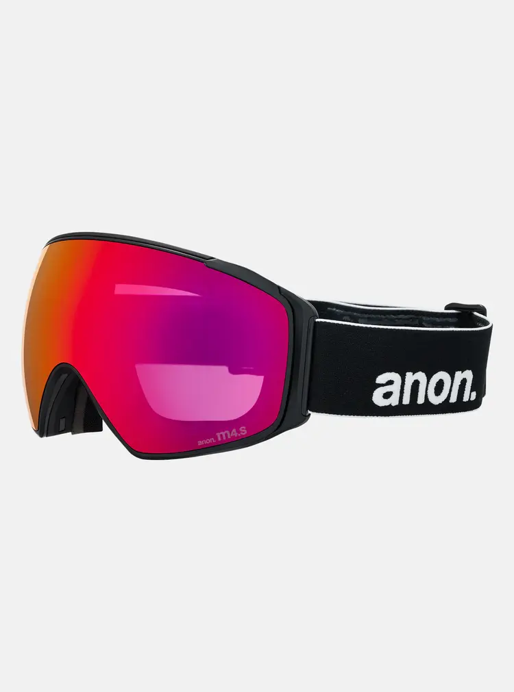 Anon Anon M4S Goggles Toric Bonus Lens  MFI Face Mask | Black/Perceive Sunny Red