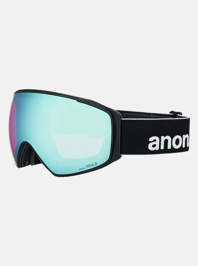 Anon M4S Goggles Toric Bonus Lens MFI Face Mask | Black / Perceive Variable Blue