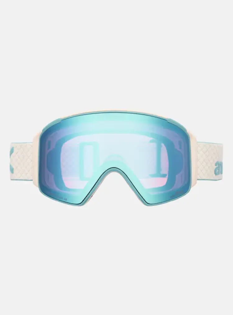 Anon M4S Cylindrical + Bonus Lens + MFI Face Mask Snowboard | Oat / Perceive Variable Blue