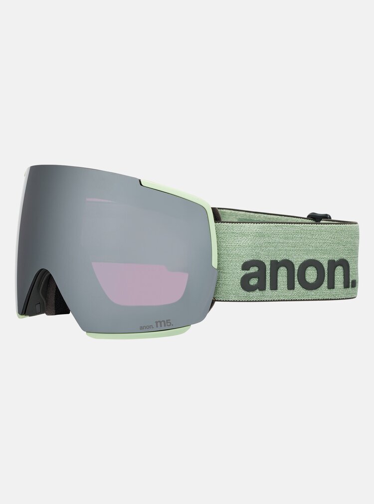 Anon M5 Goggles Bonus Lens MFI Face Mask | Soft Sage / Perceive Sunny Onyx