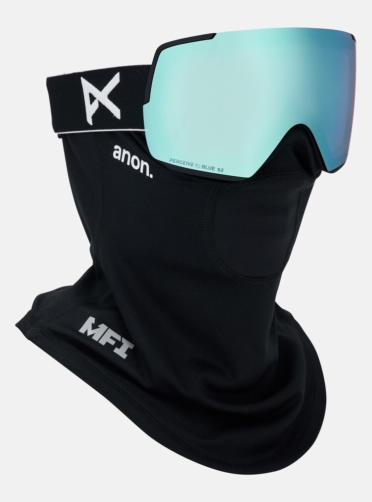Anon Anon M5S Goggles Cylindrical Bonus Lens  MFI Face Mask | Black/Perceive Variable Blue
