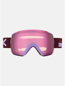 Anon Anon M5S Goggles Cylindrical Bonus Lens  MFI Face Mask | Deep Cherry/Perceive Cloudy Pink