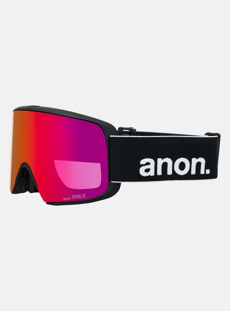 Anon Anon M6S Goggles Cylindrical Bonus Lens MFI Face Mask | Black/Perceive Sunny Red