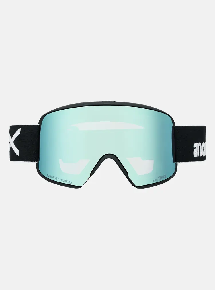 Anon Anon M6S Goggles Cylindrical Bonus Lens MFI Face Mask | Black/Perceive Variable Blue