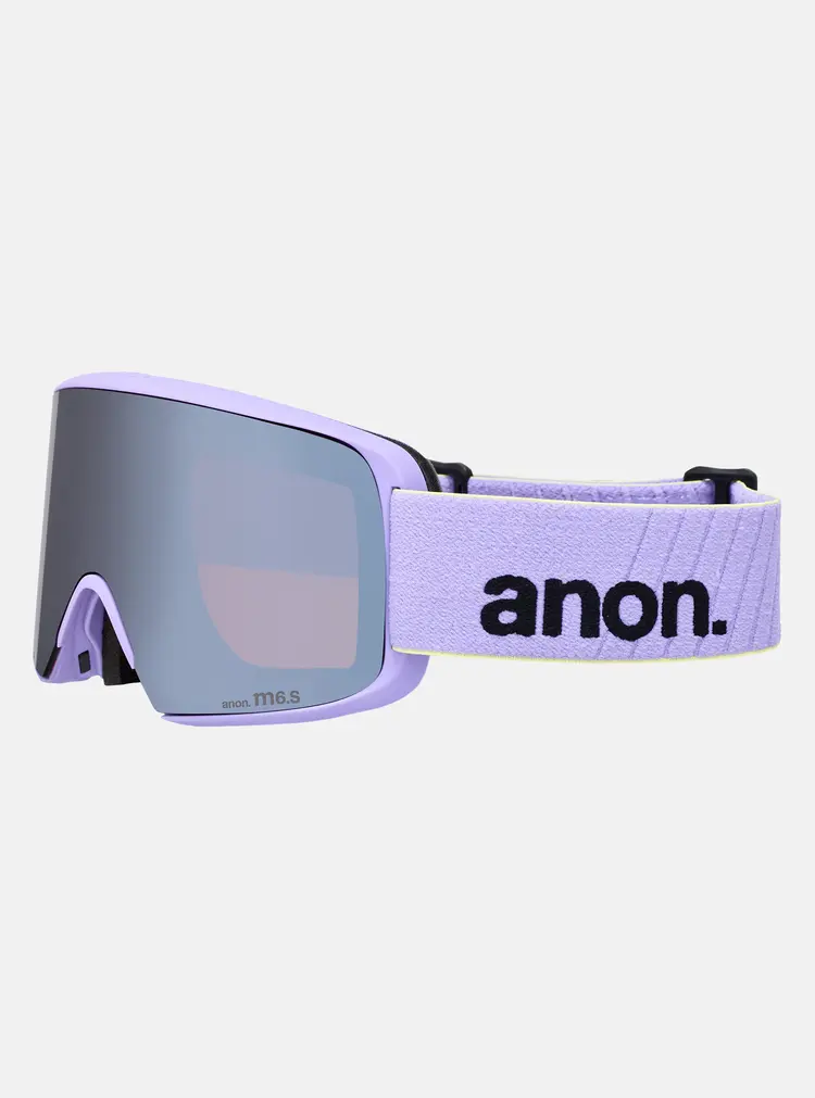 Anon M6S Goggles Cylindrical Bonus Lens MFI Face Mask | Hyper Lilac/Perceive Sunny Onyx