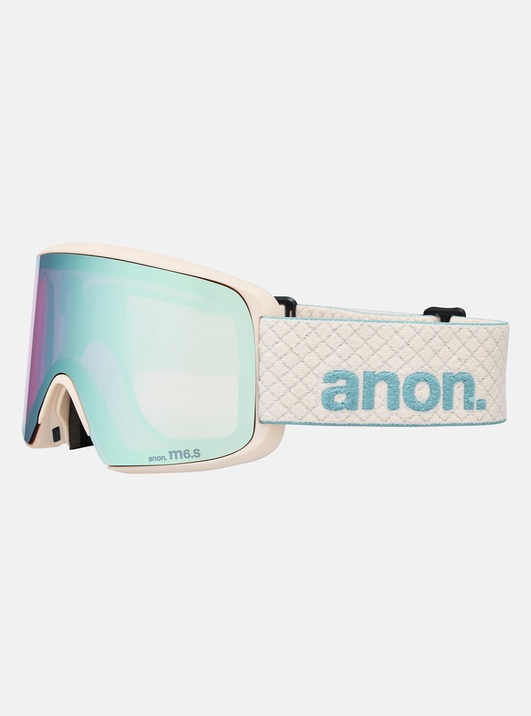 Anon M6S Goggles Cylindrical Bonus Lens MFI Face Mask | Oat/Perceive Variable Blue