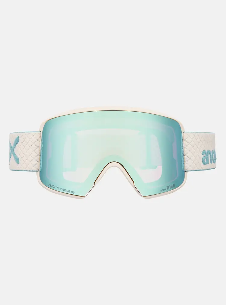 Anon M6S Goggles Cylindrical Bonus Lens MFI Face Mask | Oat/Perceive Variable Blue