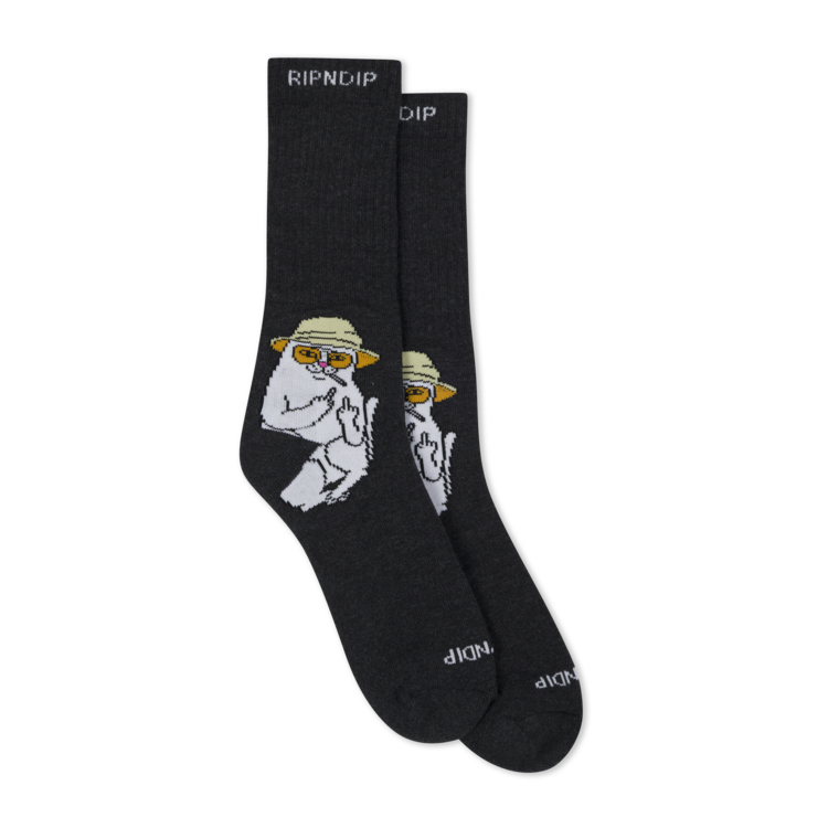 Ripndip Ripndip High Socks Nermal S Thompson | Black Heather