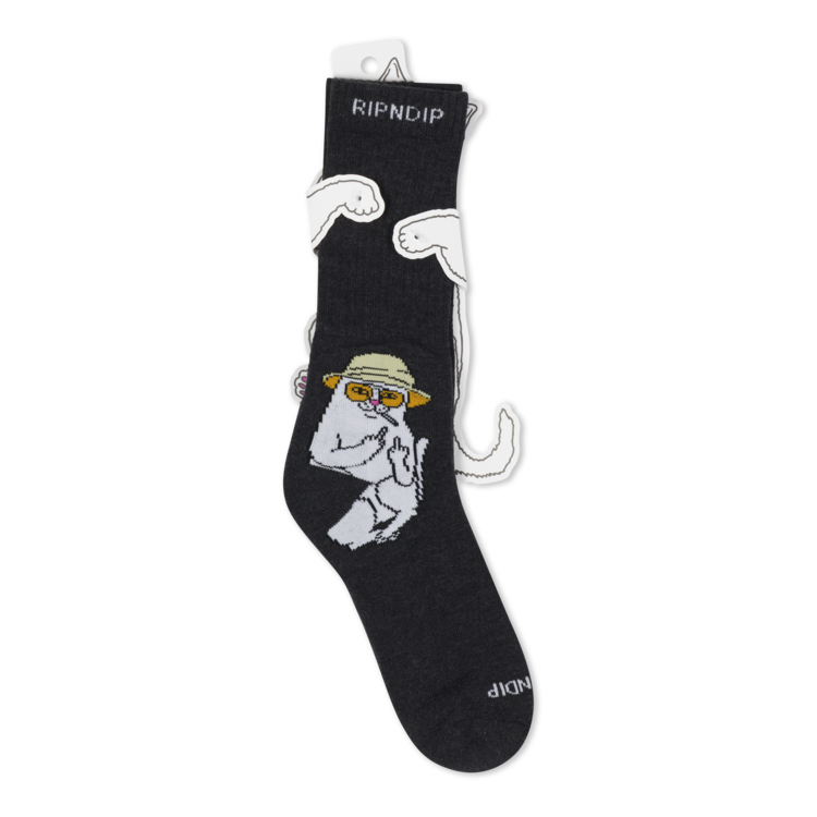 Ripndip Ripndip High Socks Nermal S Thompson | Black Heather