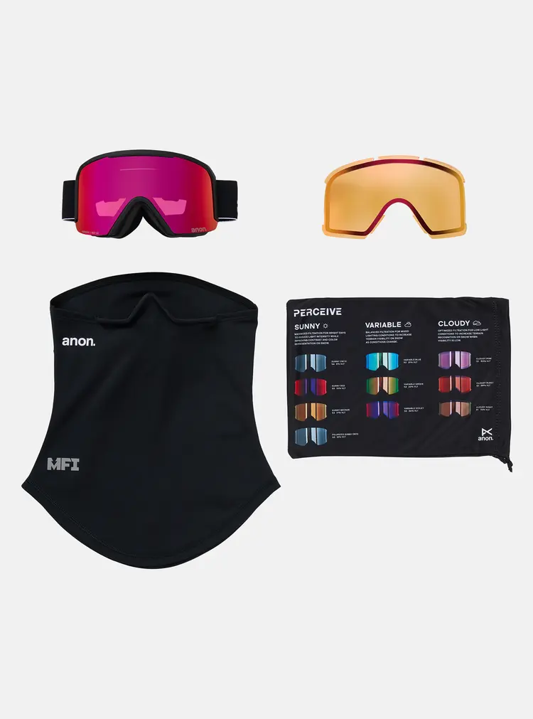 Anon Anon Nesa Goggles | Black/Perceive Sunny Red