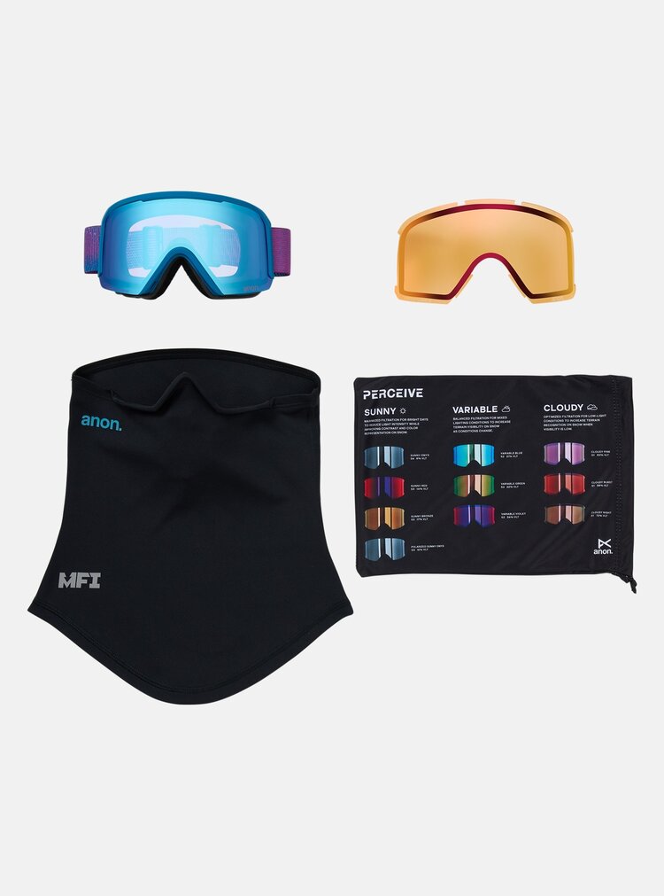 Anon Nesa S Goggles | Pink Denim/Perceive Variable Blue