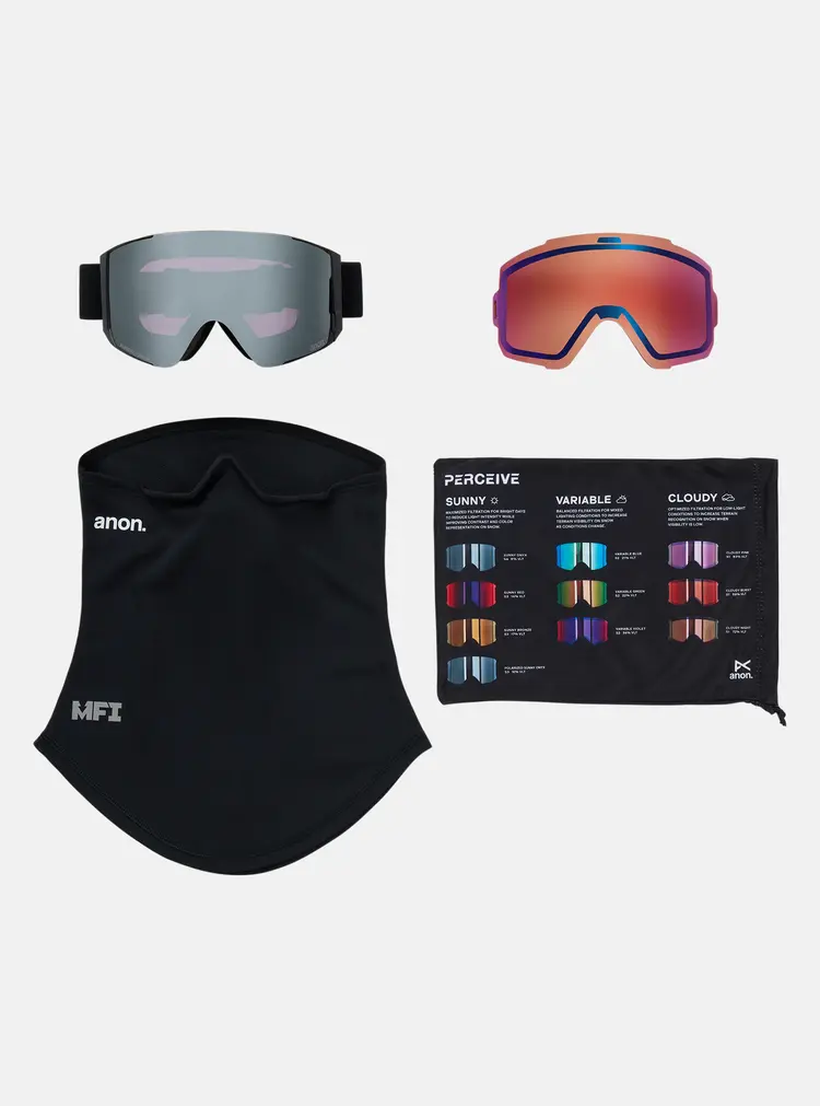 Anon Anon Sync Goggles Bonus Lens MFI Face Mask | Smoke/Perceive Sunny Onyx