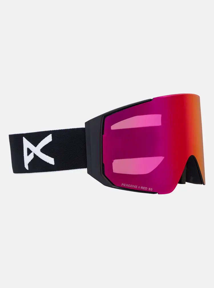 Anon Anon Sync Goggles Bonus Lens MFI Face Mask | Black/Perceive Sunny Red/Perceive Cloudy Burst