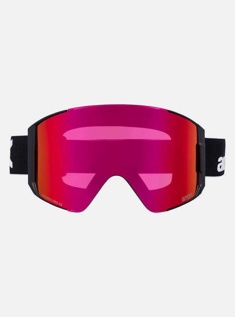 Anon Anon Sync Goggles Bonus Lens MFI Face Mask | Black/Perceive Sunny Red/Perceive Cloudy Burst