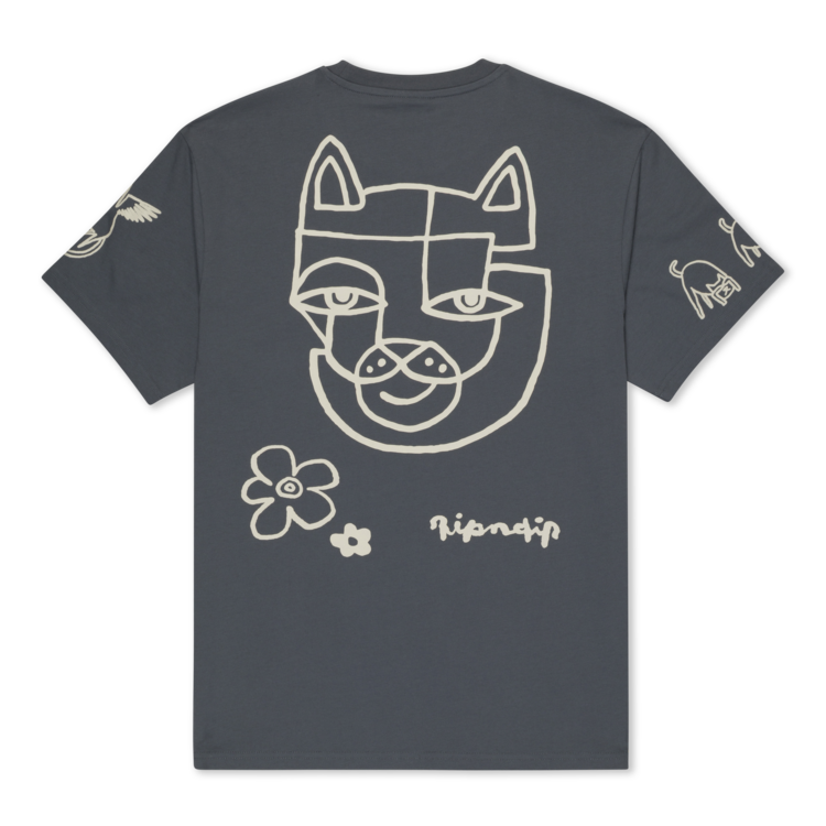 Ripndip T-Shirt Blonded | Charcoal