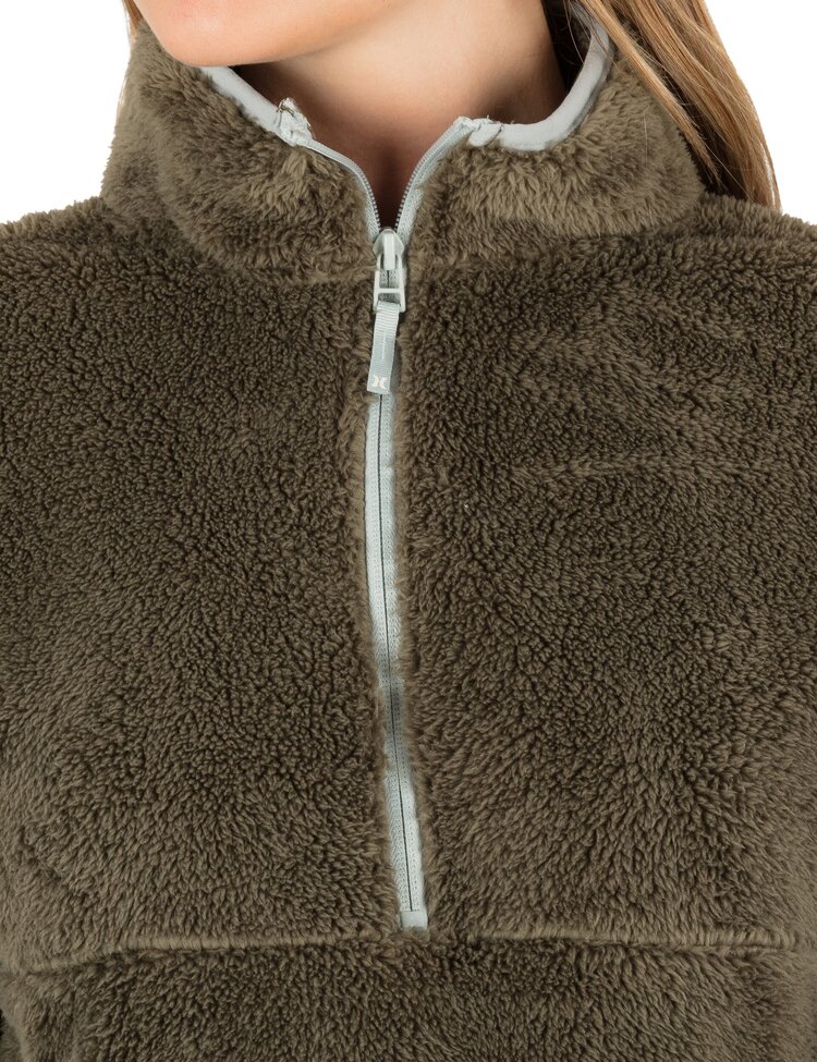 Hurley HURLEY SCOUT POLAR FLEECE ANORAK OLIVE