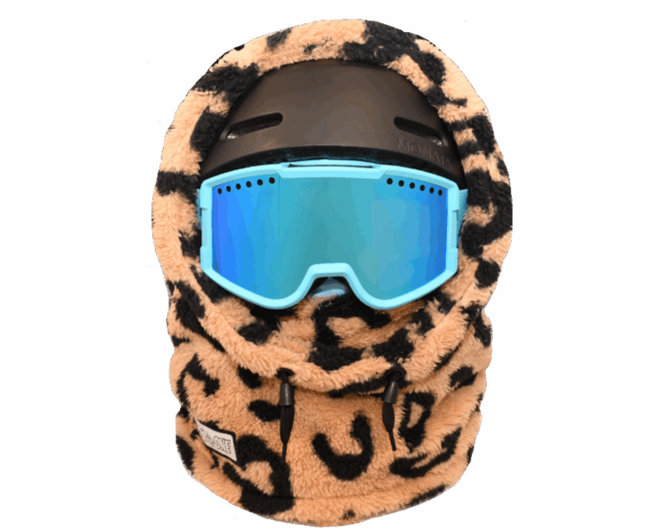 MDXONE Kids' Over The Helmet Balaclava Soft Plush | Cheeta