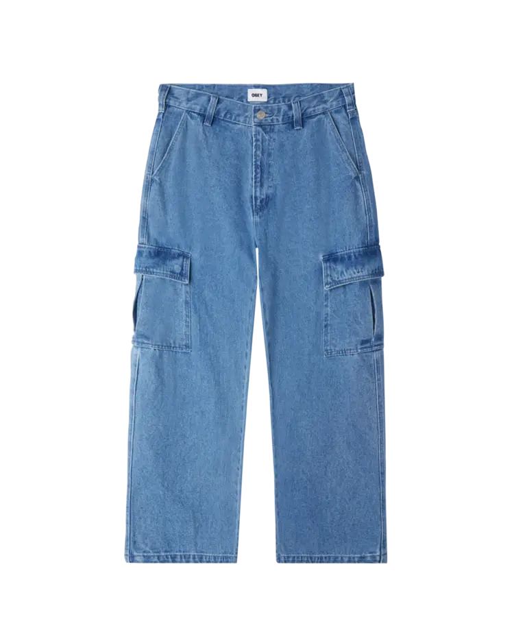 Obey Obey Bigwig Cargo Denim Pant | Light Indigo