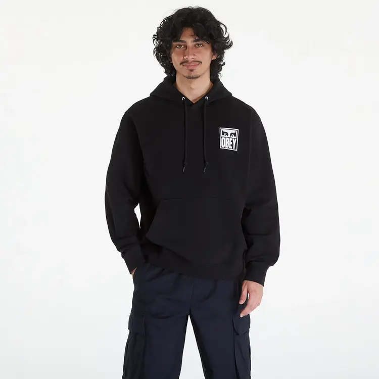 Obey Obey Eyes Icon 2 Extra Hw Hooded Fleece | Black