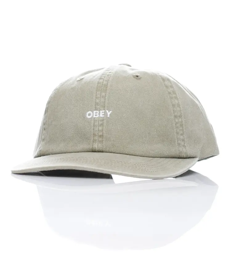 Obey Obey Pigment Bold 6 Panel Strapback | Pigment Khaki