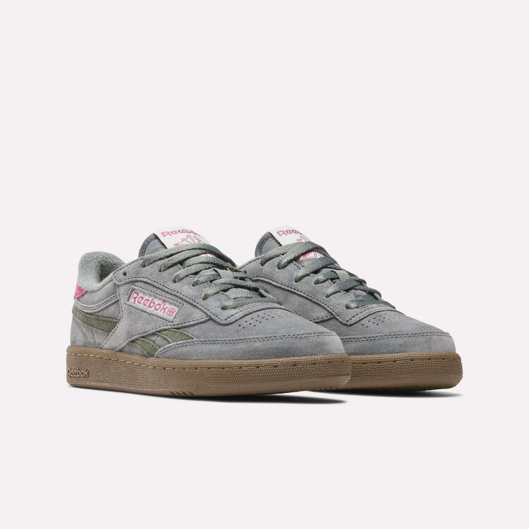 Reebok Reebok Womens Club C Revenge Vintage Shoes | Dark Fog/Pink