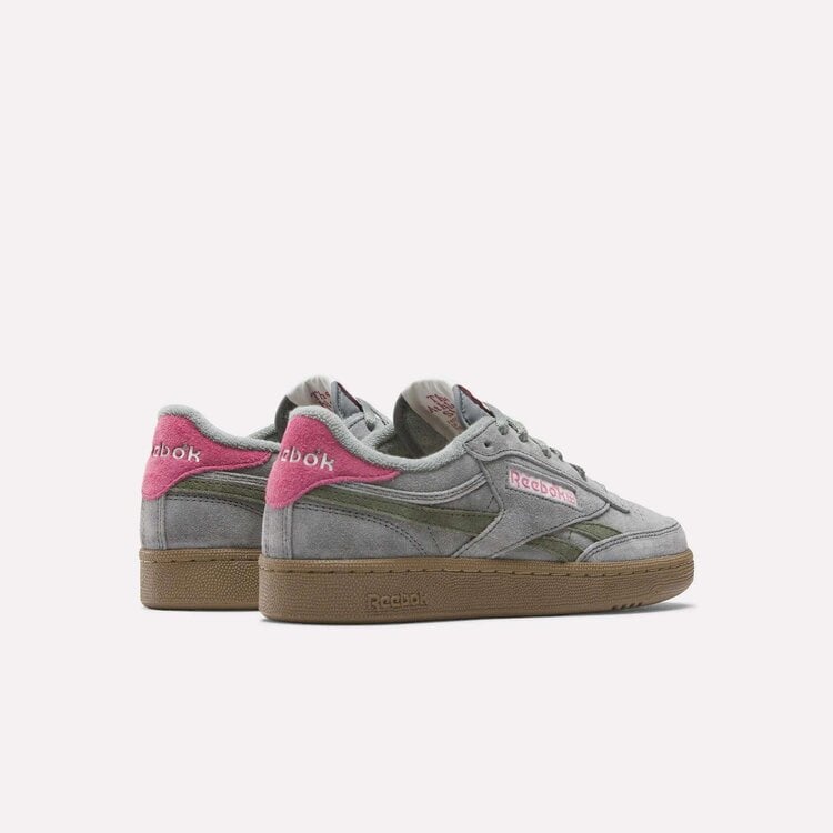 Reebok Reebok Womens Club C Revenge Vintage Shoes | Dark Fog/Pink