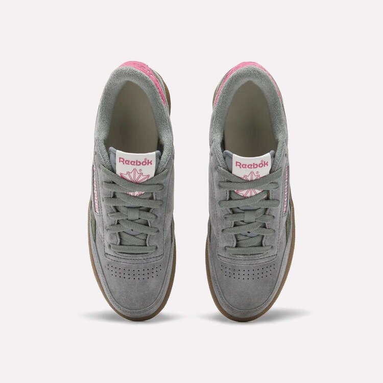 Reebok Reebok Womens Club C Revenge Vintage Shoes | Dark Fog/Pink