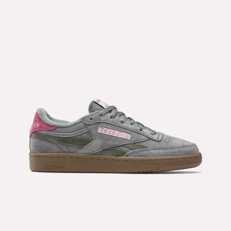 Reebok Reebok Womens Club C Revenge Vintage Shoes | Dark Fog/Pink