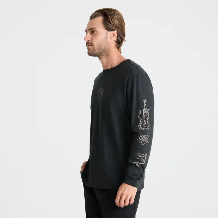 Roark Roark Gaucho Icons Large Sleeve Tee | Black