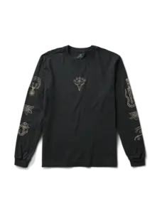Roark Roark Gaucho Icons Large Sleeve Tee | Black