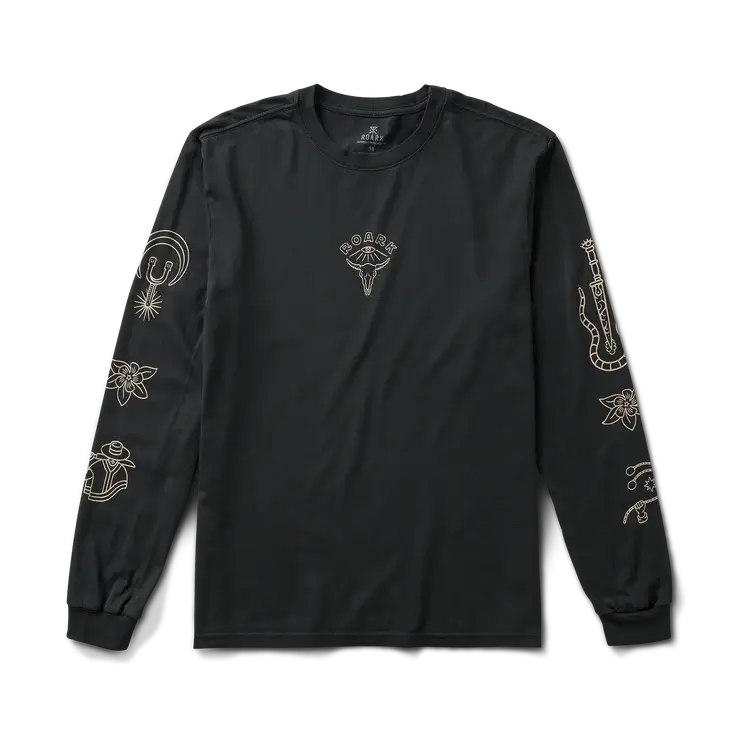 Roark Roark Gaucho Icons Large Sleeve Tee | Black